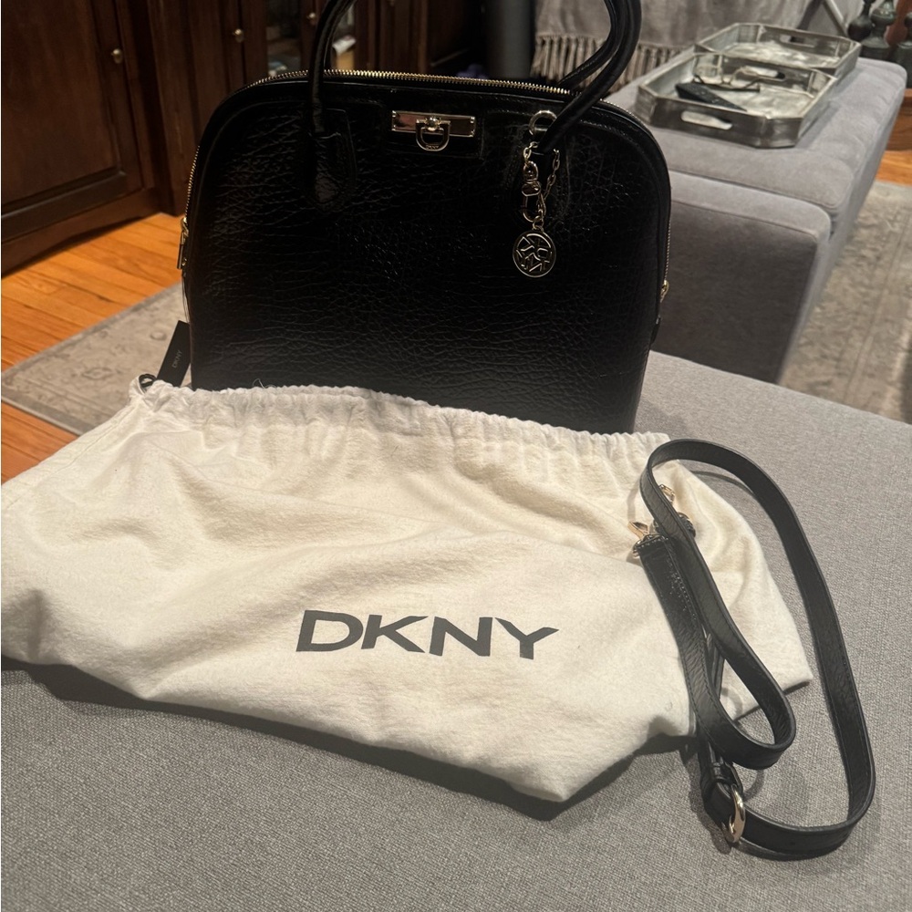 DKNY Croc-Embossed Dome Satchel. NWT